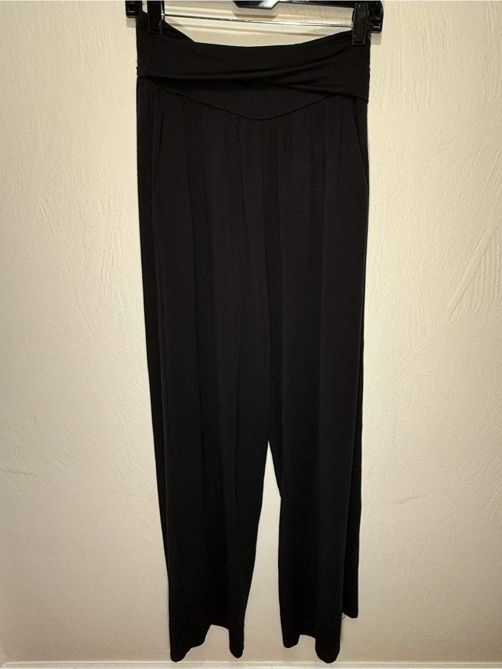 Quince - French Terry Modal Wide Leg Pant in Black